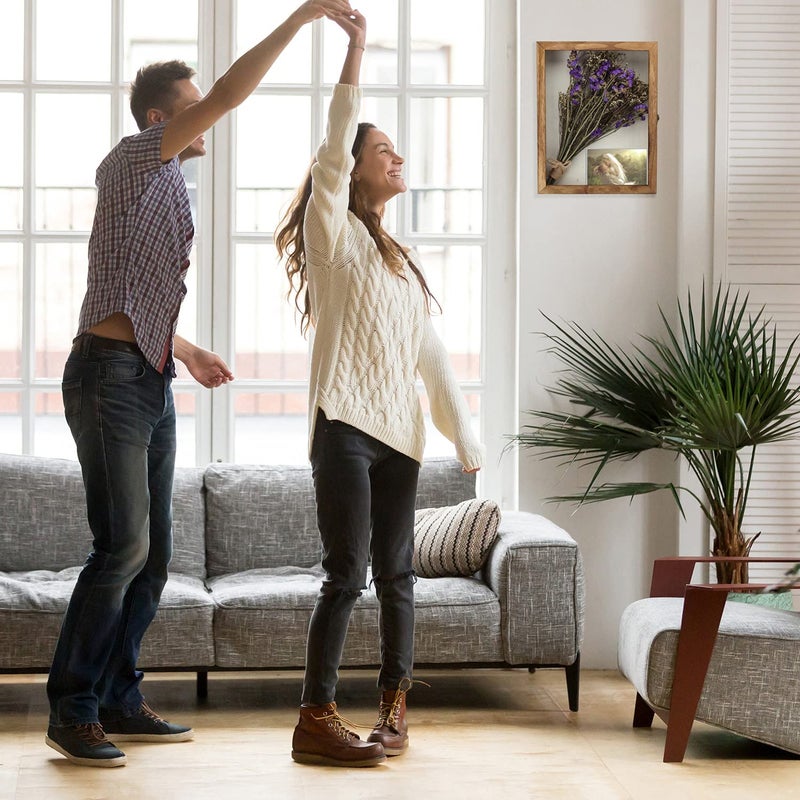 TJMOREE حافظة عرض ظل TJ.MOREE 11 × 14 إطار ظل مع خلفية من الكتان تذكارات باقة ميداليات صور صندوق ذكريات للاحتفاظ بها - Image 3